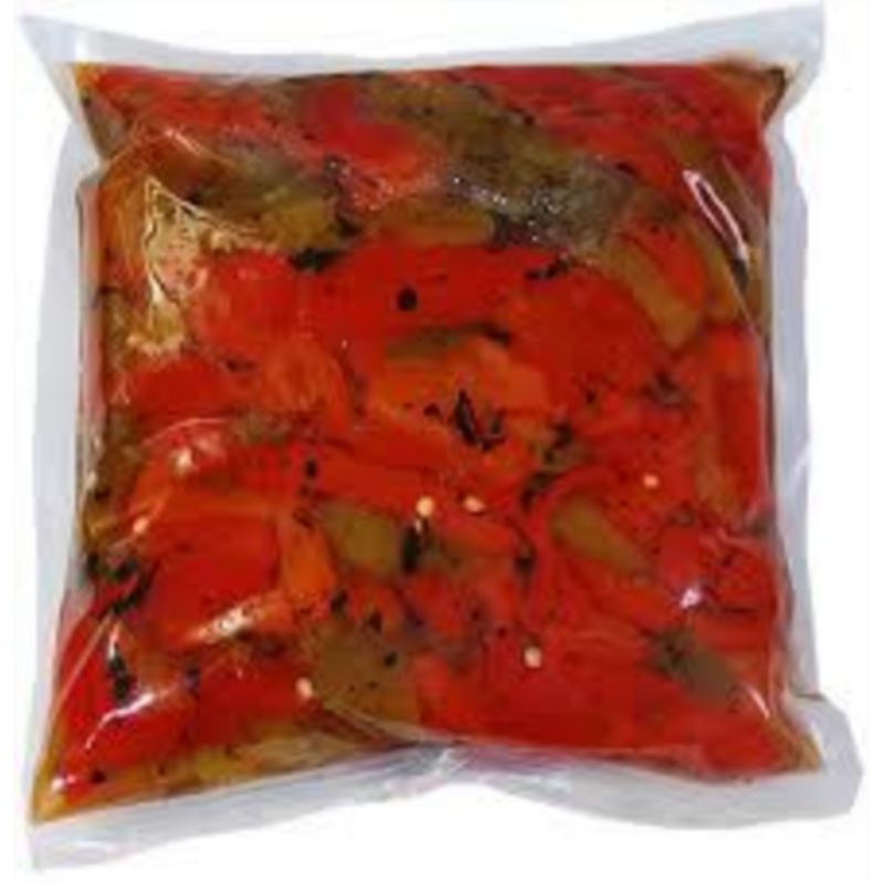 PIMIENTO ASADO TIRAS ROJO B 1 KG.