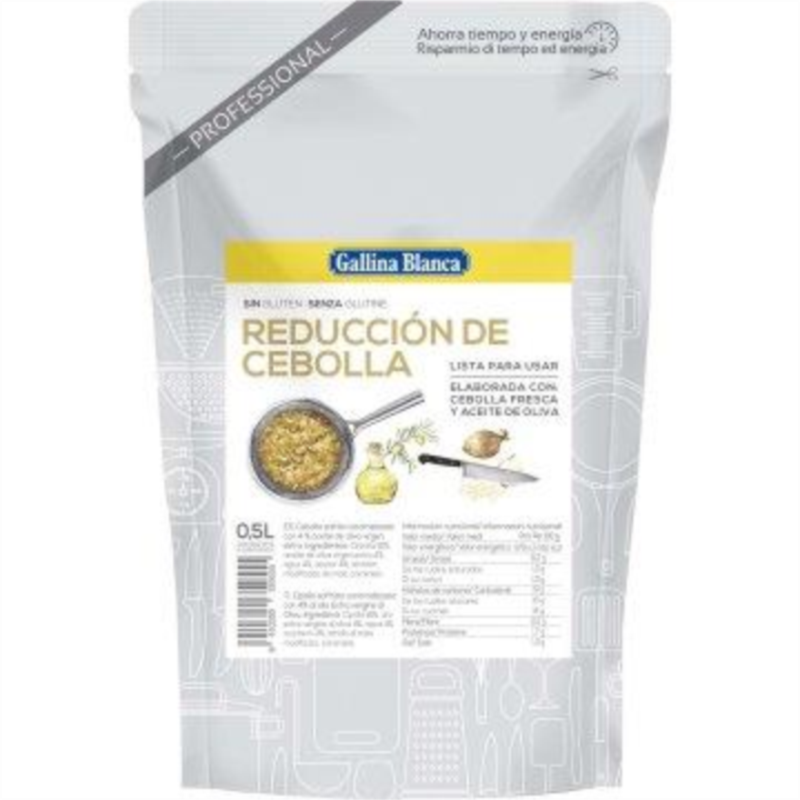 REDUCCION CEBOLLA CONFITADA DOYPACK 0.5 L/GALLINA BLANCA