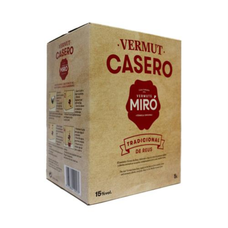 VERMUT ROSSO CASERO BOX 5 LIT. MIRO/GLN