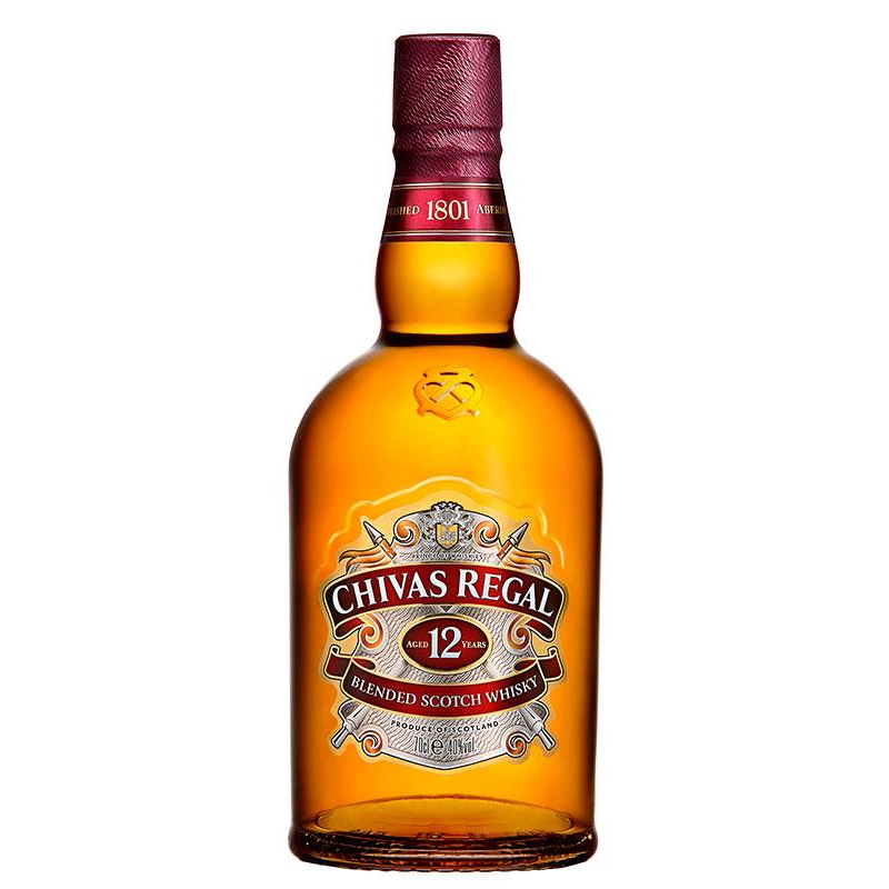 CHIVAS 12 AÑOS 70 CL. C. 6 UN